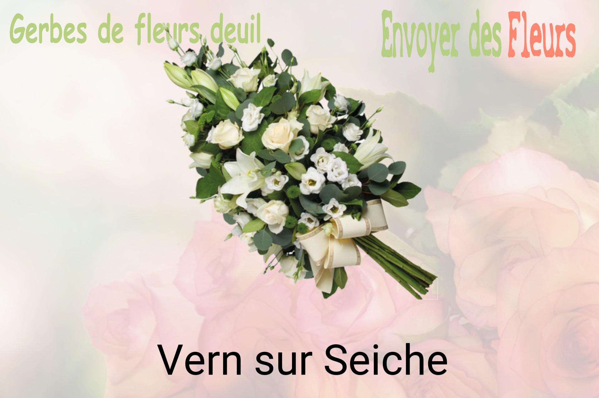 Gerbe de fleurs de deuil livrée à Vern-sur-Seiche